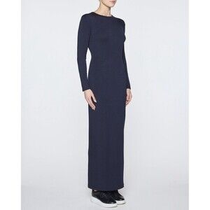 Womens Size 3 (L) Bleusalt Long Sleeve Crew Dress Navy EUC